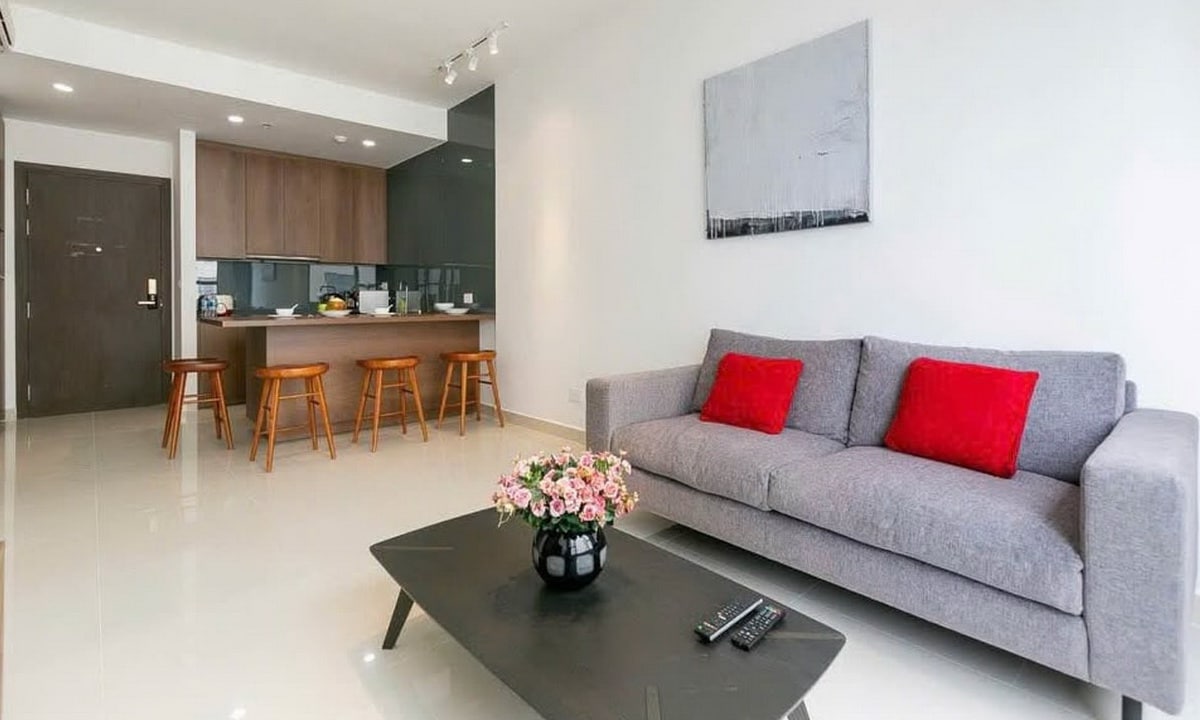 The Tresor cho thuê căn hộ 2 phòng ngủ đầy đủ nội thất lầu cao giá tốt