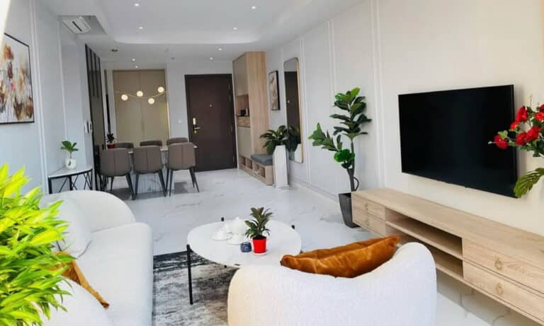 The Tresor cho thuê căn hộ 3 phòng ngủ full nội thất xịn lầu cao view đẹp