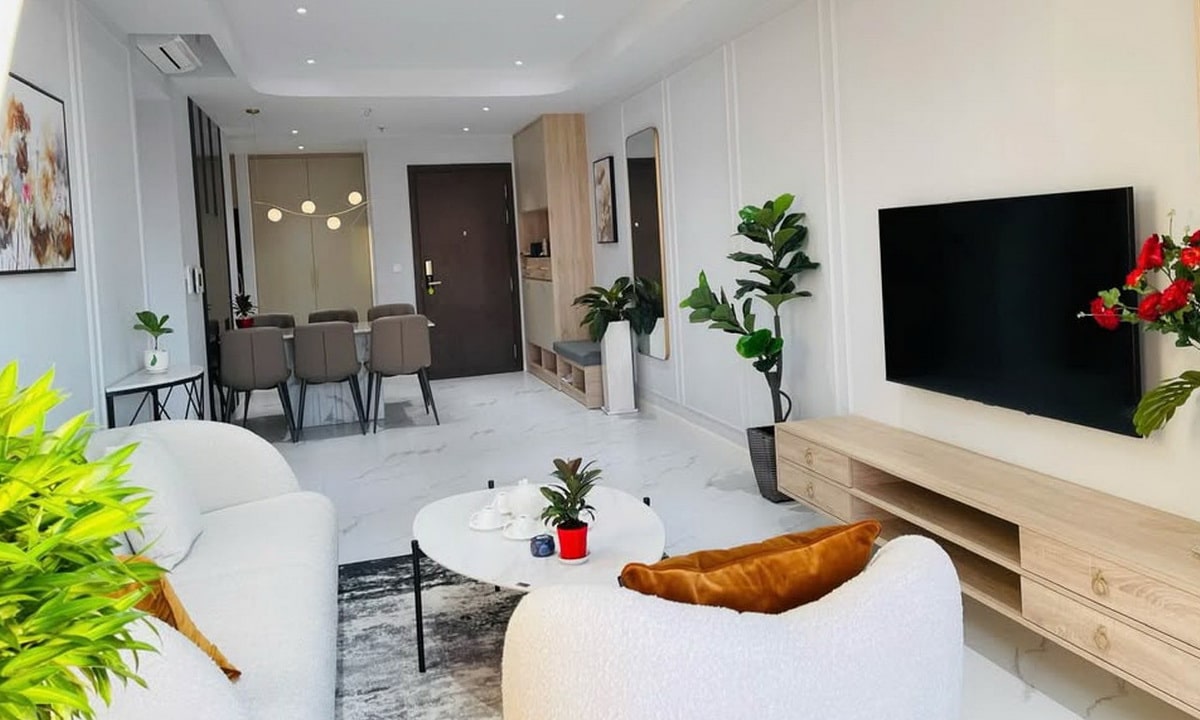 The Tresor cho thuê căn hộ 3 phòng ngủ full nội thất xịn lầu cao view đẹp