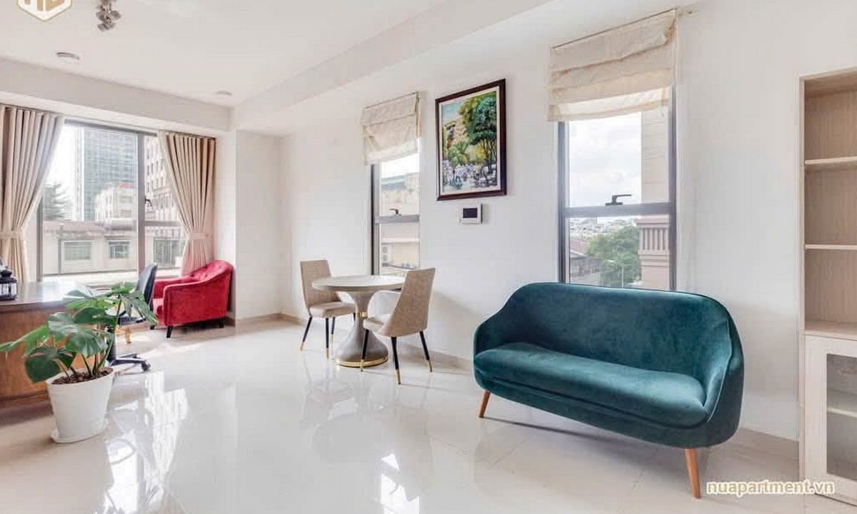 The Tresor cho thuê căn hộ 1 phòng ngủ nội thất cao cấp view thoáng đẹp