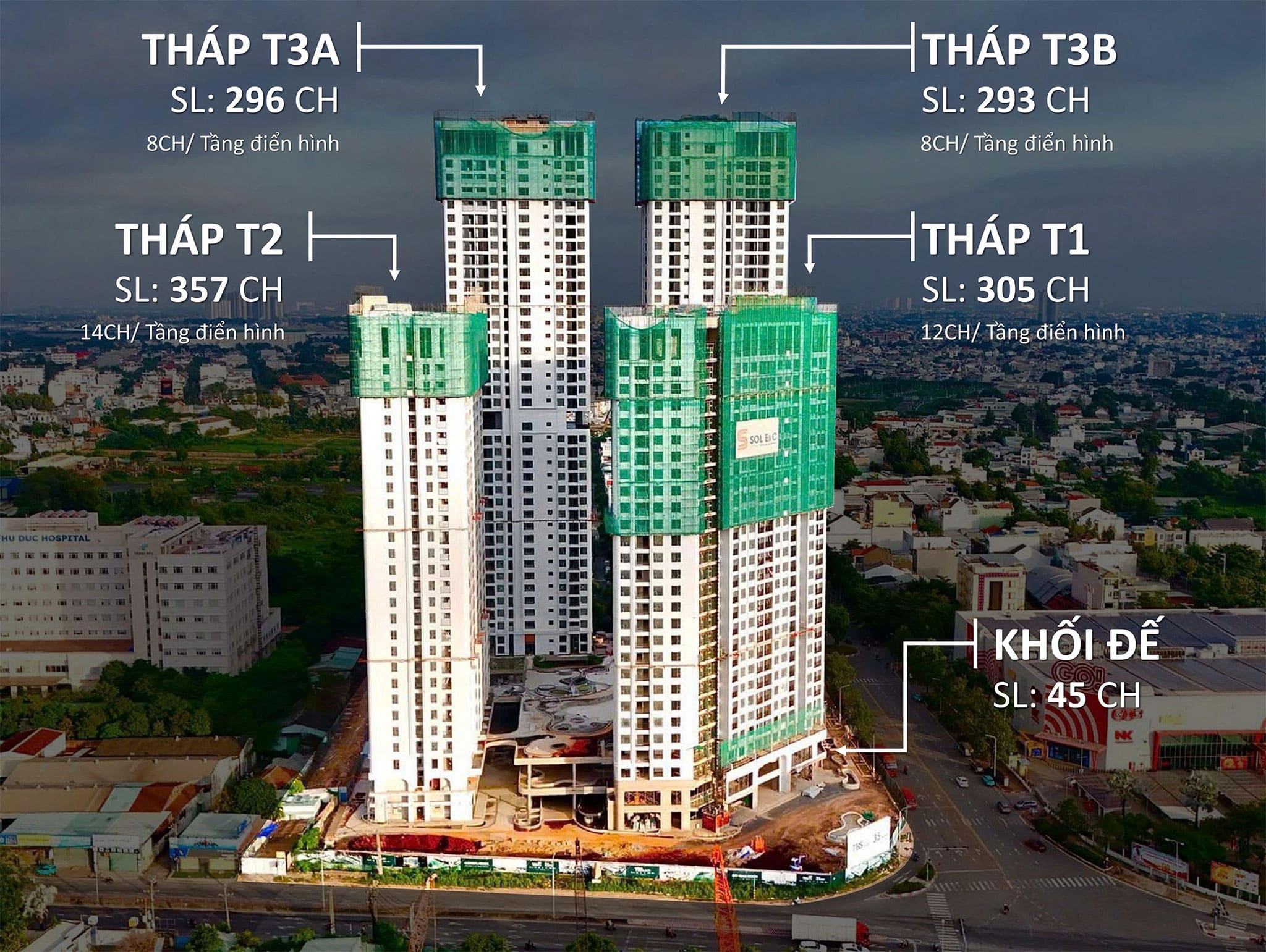 Mặt bằng căn hộ Green Skyline – Layout và diện tích