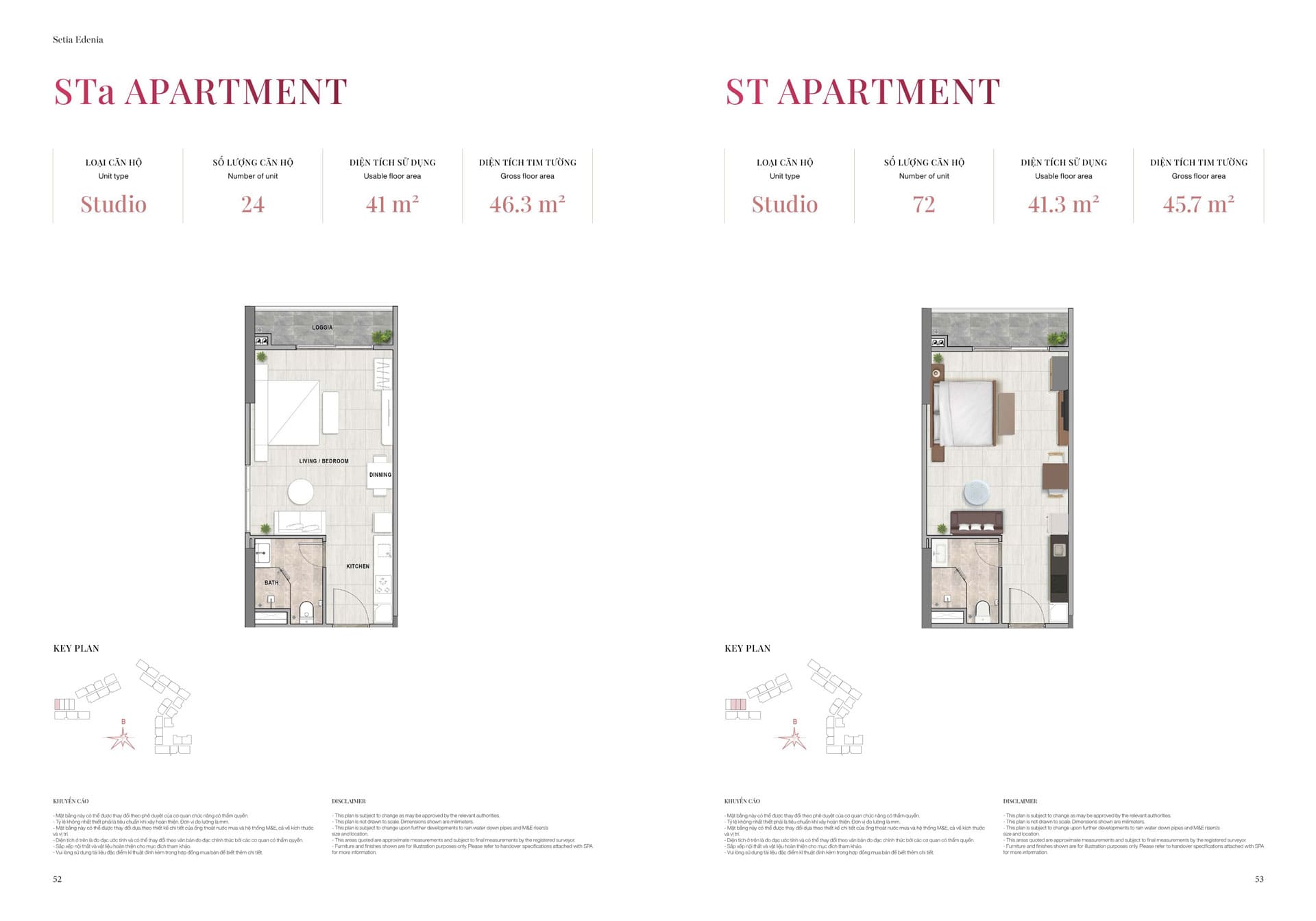Mặt bằng căn hộ Setia Edenia: Thiết kế layout và diện tích