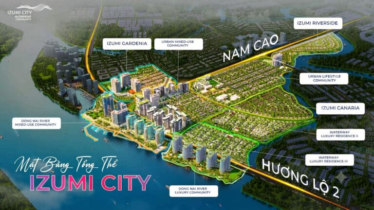 Mặt bằng dự án Izumi City: Quy hoạch và diện tích căn