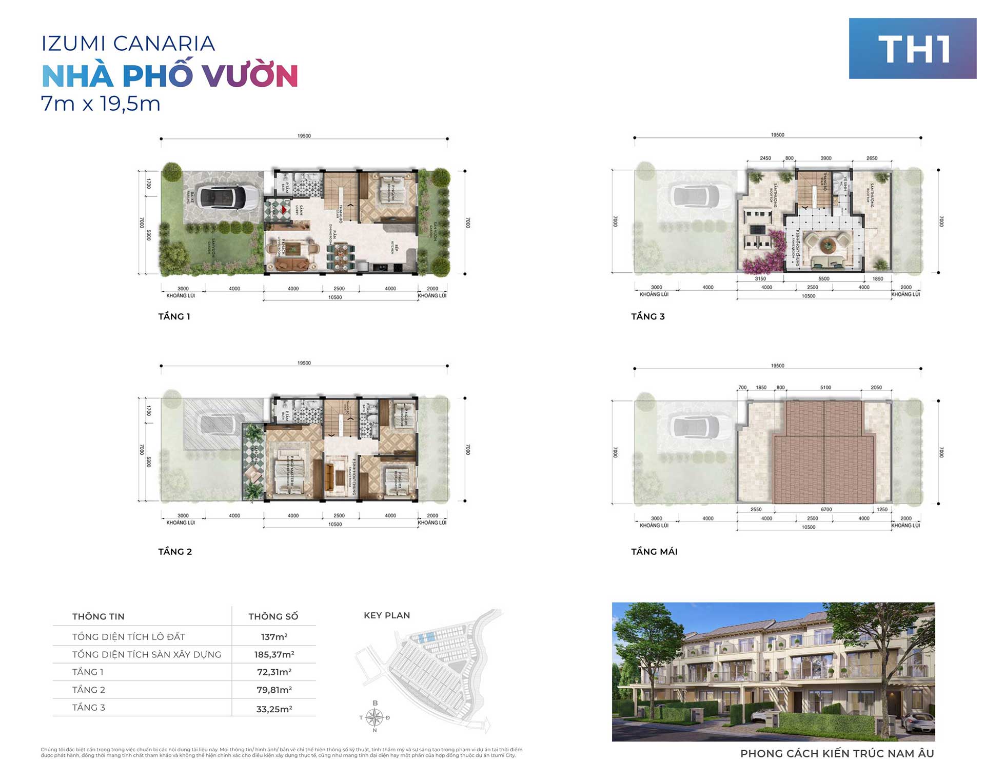 Mặt bằng dự án Izumi Canaria: Quy hoạch 461 sản phẩm