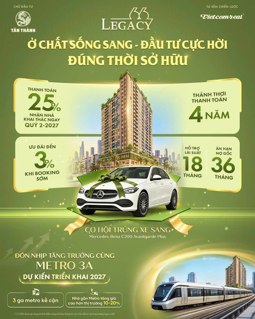 Legacy 66: Sống sang trung tâm, sở hữu nhẹ dòng tiền