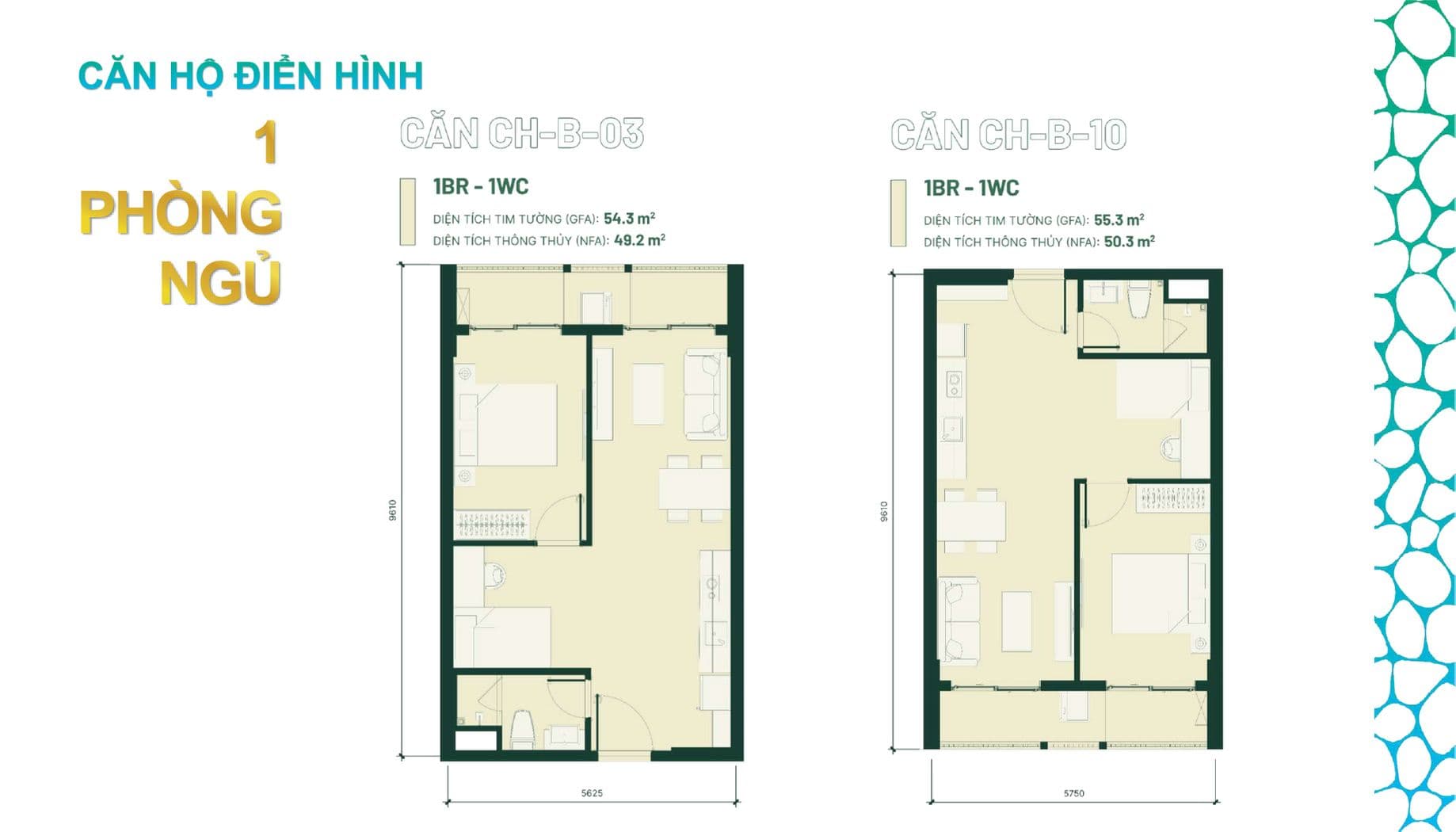 Mặt bằng căn hộ Happy One Mori: Layout, diện tích chi tiết