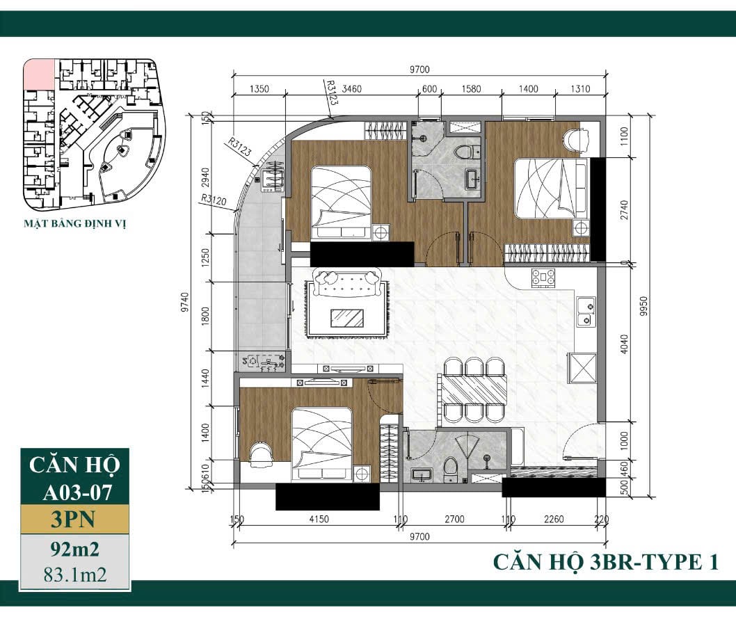 Mặt bằng căn hộ Art Stella và thiết kế layout chi tiết