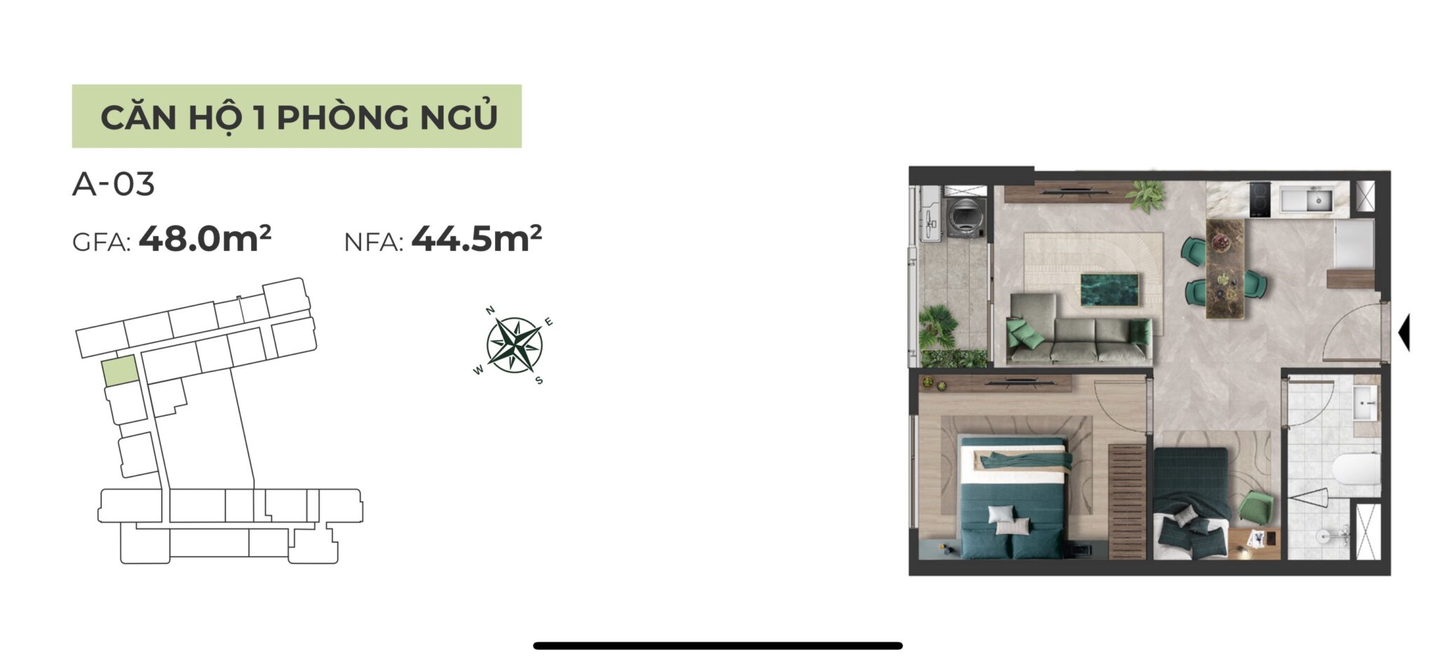 Mặt bằng căn hộ The Emerald 68: Layout, thiết kế chi tiết