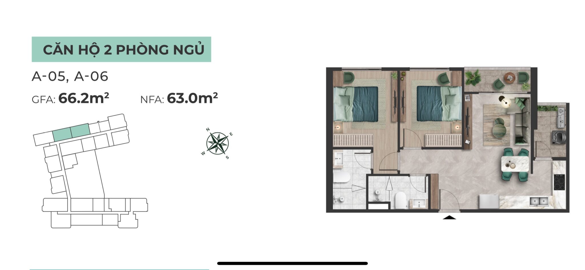 Mặt bằng căn hộ The Emerald 68: Layout, thiết kế chi tiết