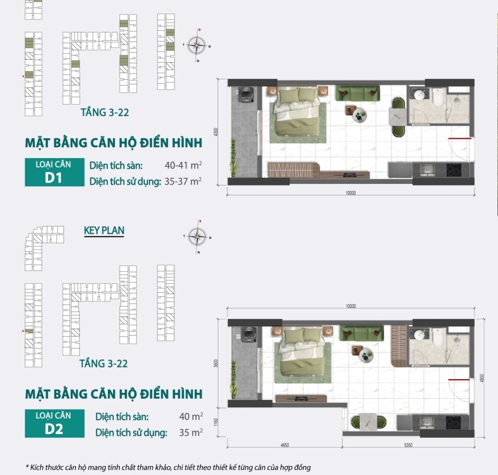 Mặt bằng căn hộ Bcons Central Park