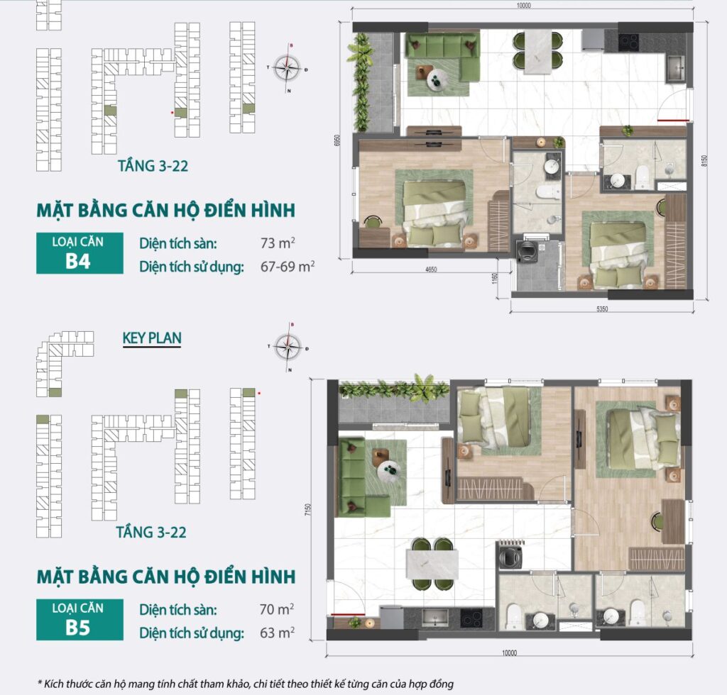 Mặt bằng căn hộ Bcons Central Park