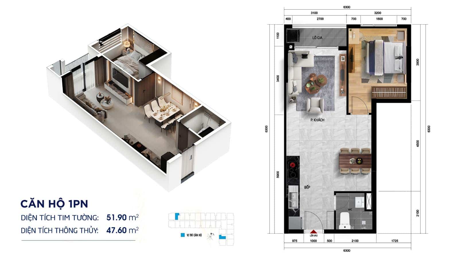 Mặt bằng căn hộ Symlife Thuận An: Layout tối ưu không gian sống
