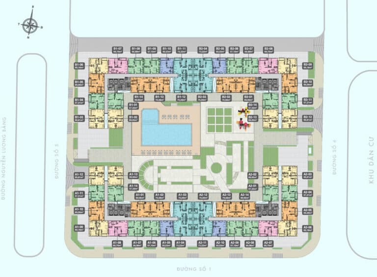 Mặt bằng căn hộ Q7 Boulevard chi tiết, thiết kế từng tầng