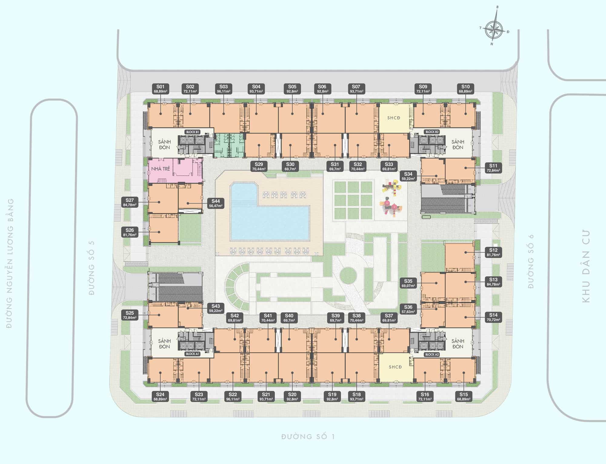 Mặt bằng căn hộ Q7 Boulevard chi tiết, thiết kế từng tầng