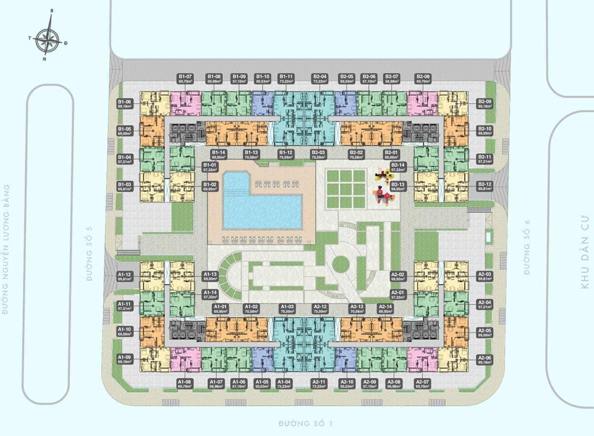 Mặt bằng căn hộ Q7 Boulevard chi tiết, thiết kế từng tầng
