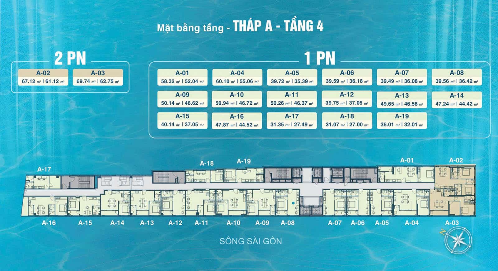 Mặt bằng căn hộ Serena Riverside – Thiết kế tối ưu không gian sống