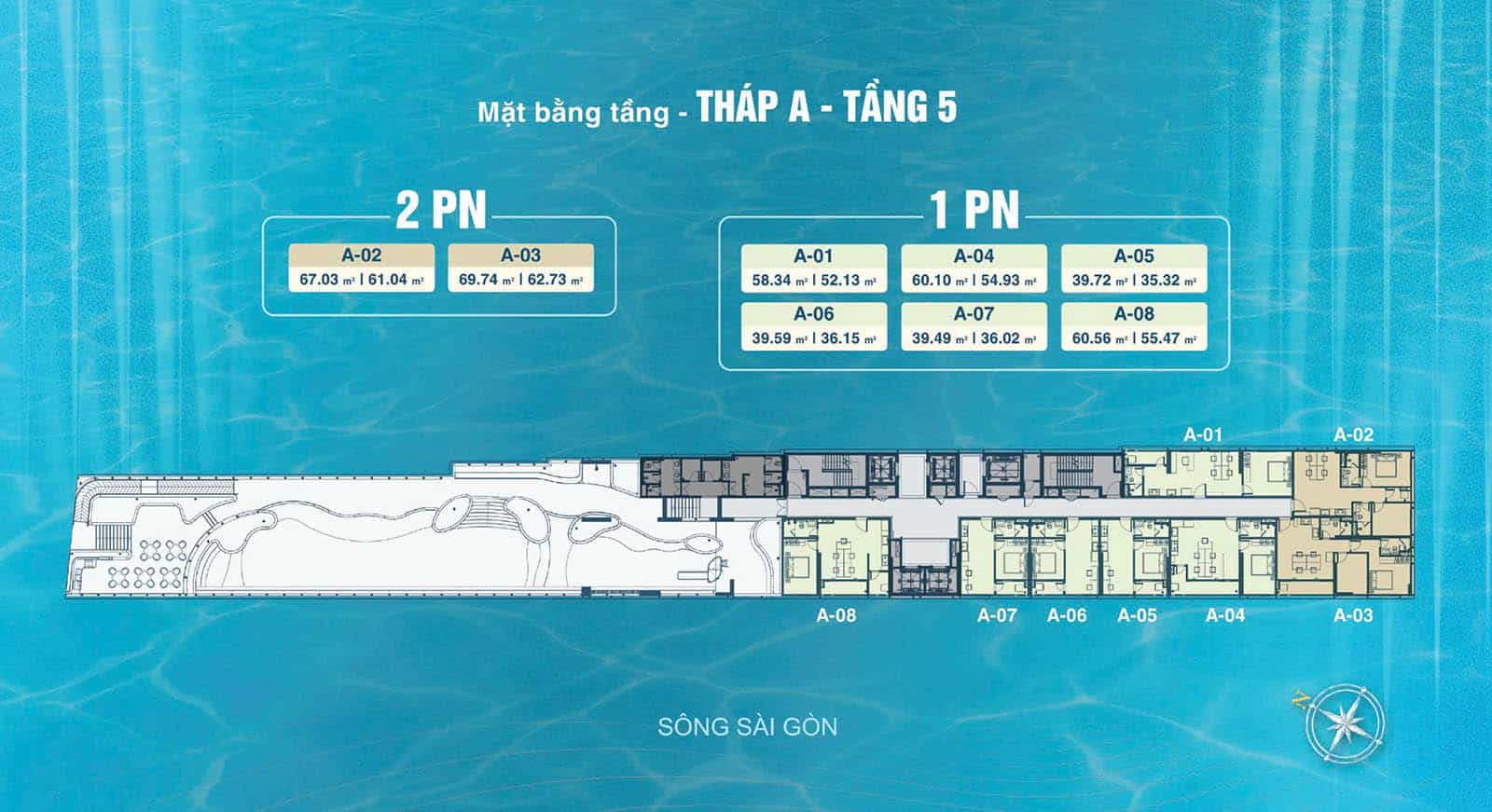 Mặt bằng căn hộ Serena Riverside – Thiết kế tối ưu không gian sống