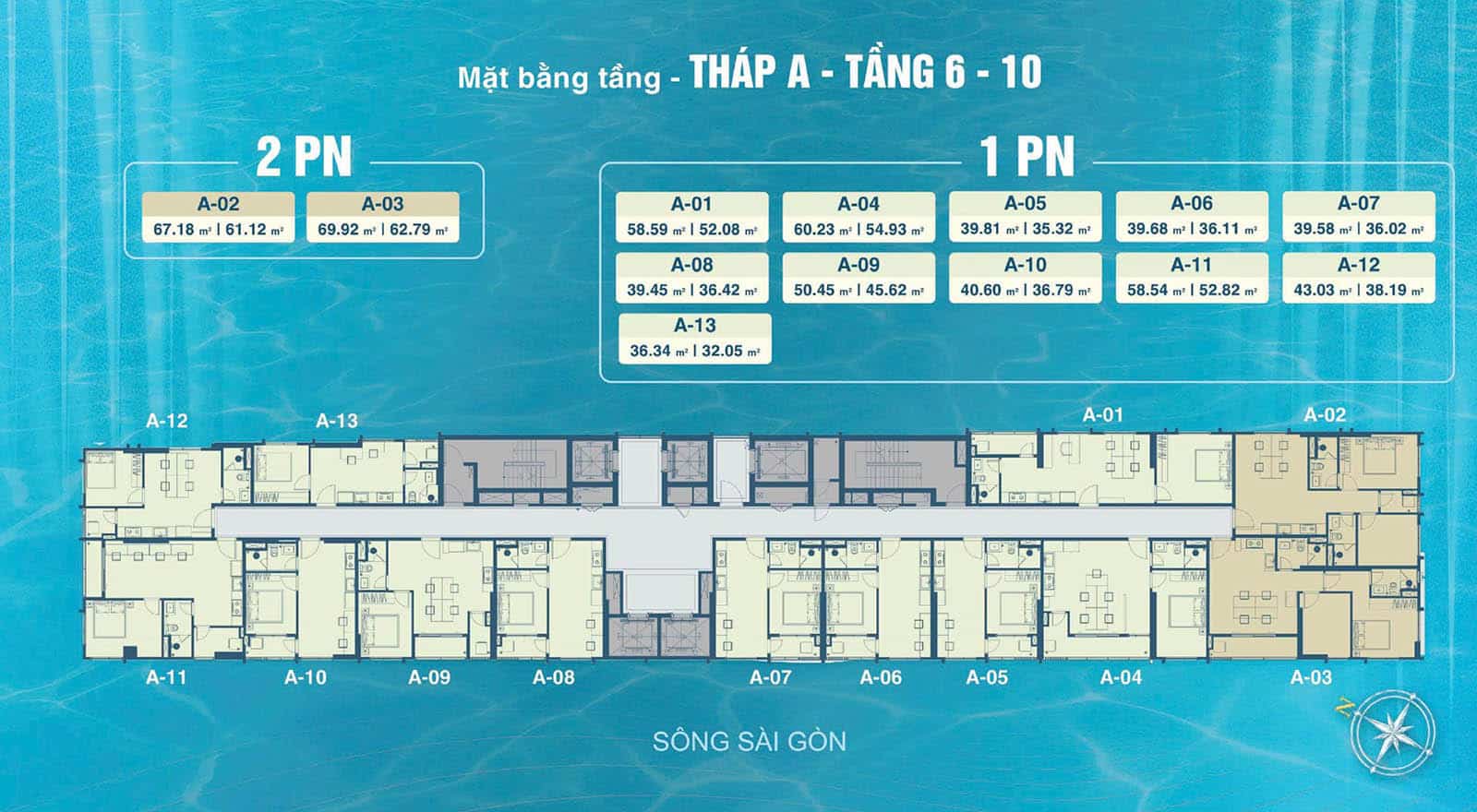 Mặt bằng căn hộ Serena Riverside – Thiết kế tối ưu không gian sống