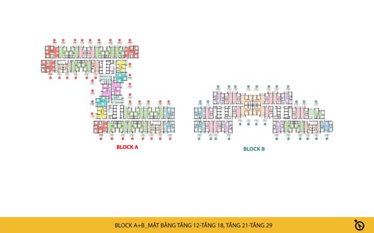 Mặt bằng căn hộ Bcons NewSky – Layout 1-3PN mới nhất
