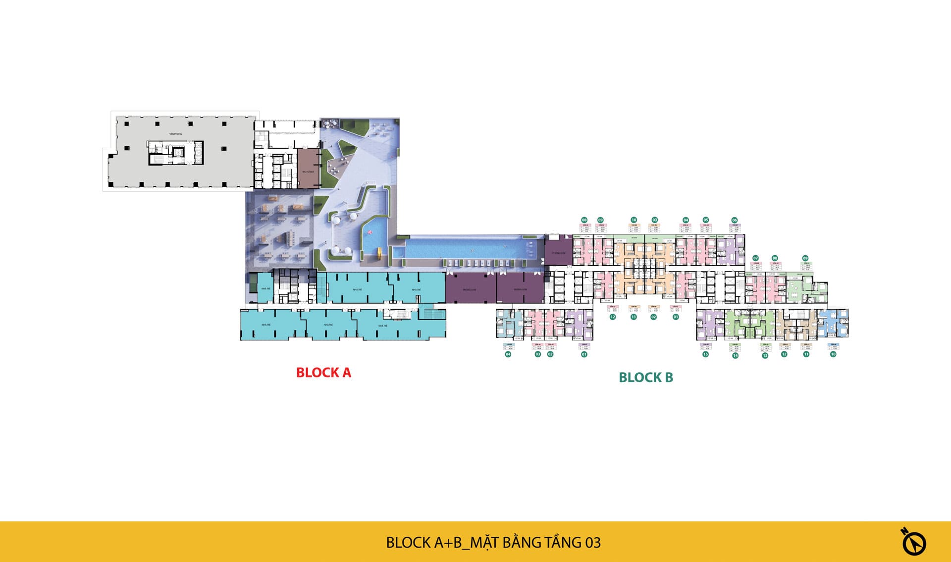 Mặt bằng căn hộ Bcons NewSky – Layout 1-3PN mới nhất