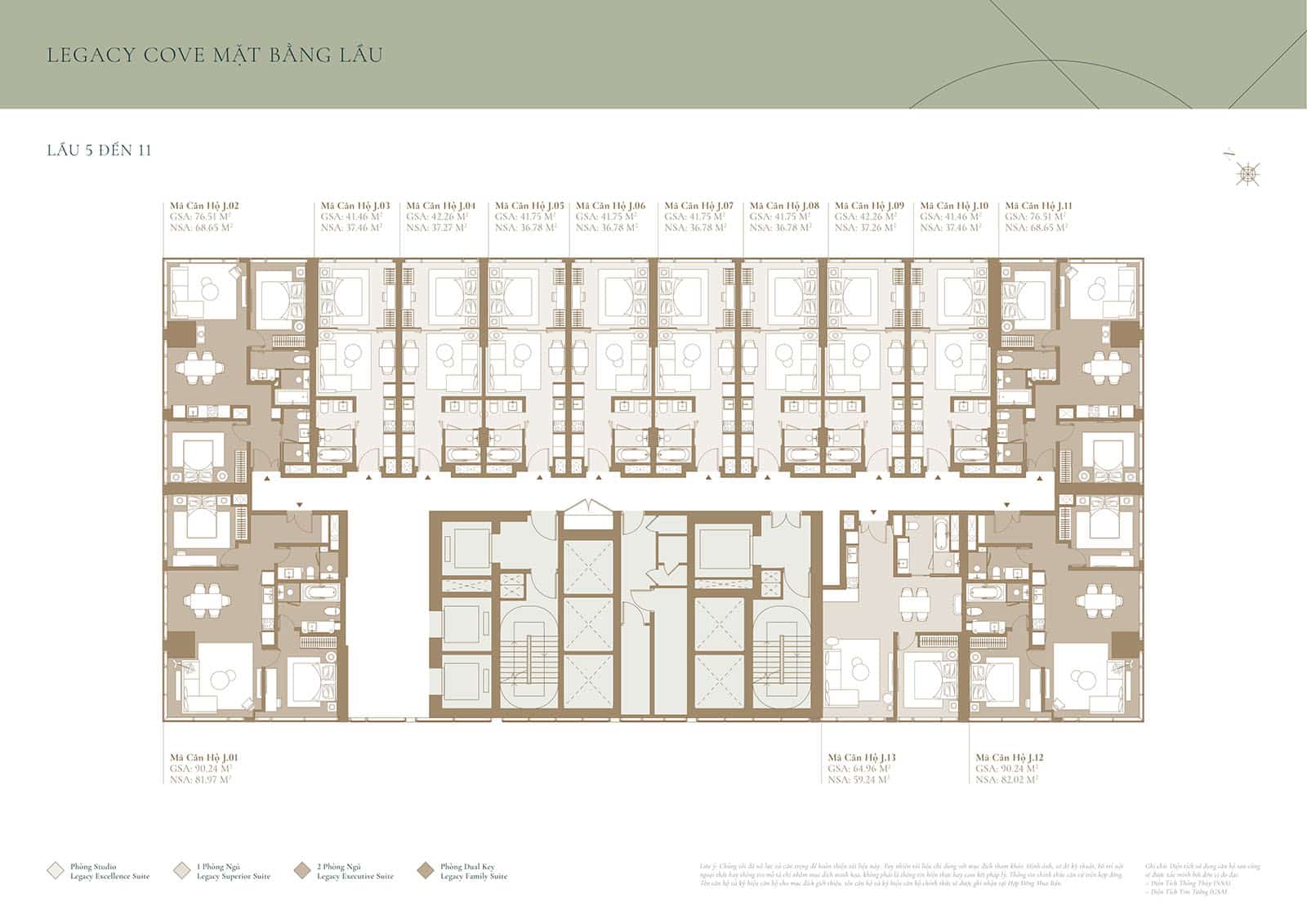 Mặt bằng căn hộ Tòa Cove Grand Marina Saigon: Layout chi tiết