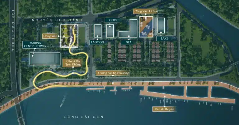 Mặt bằng căn hộ Grand Marina Saigon và thiết kế từng tòa