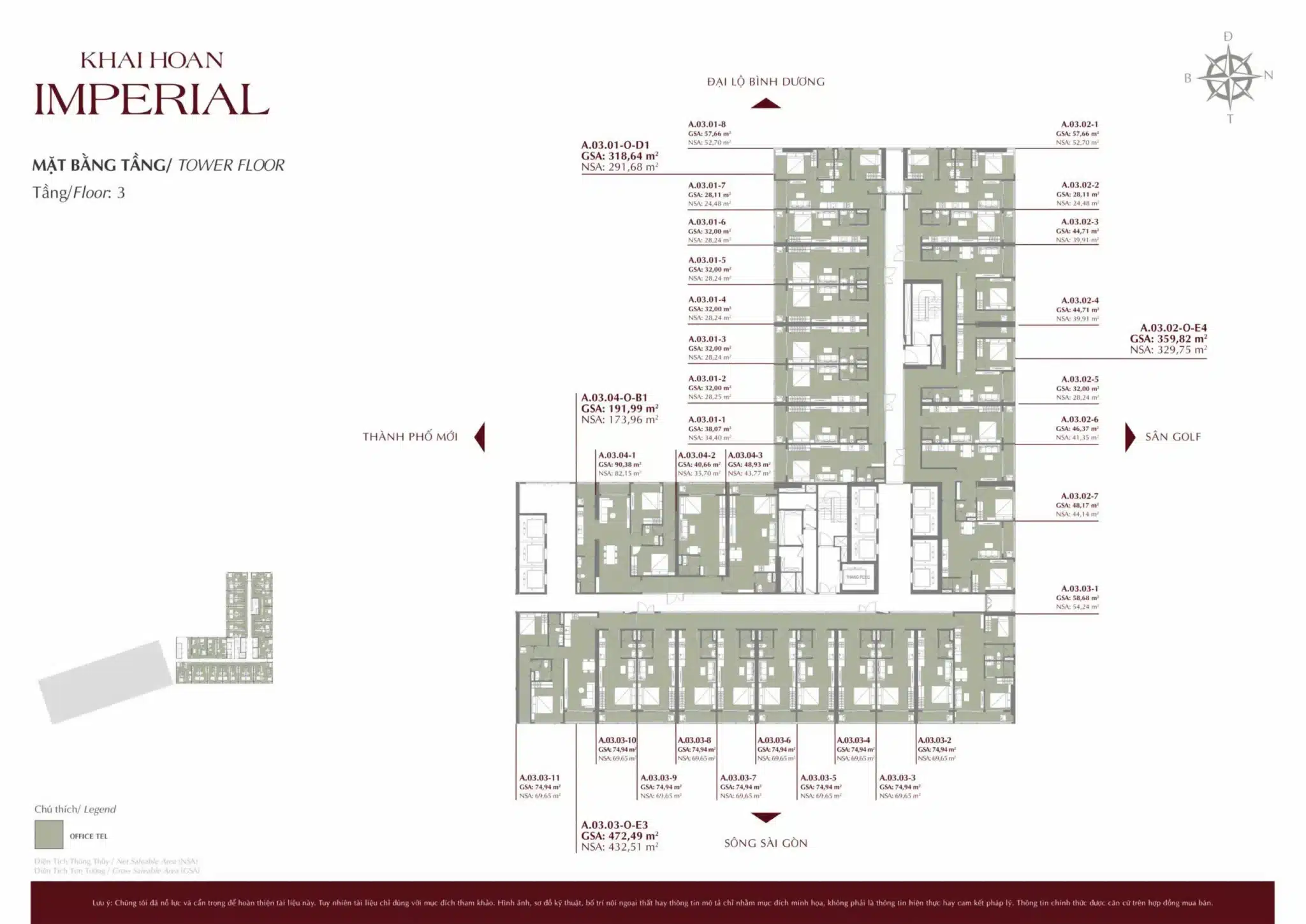 Mặt bằng căn hộ Khải Hoàn Imperial: Thiết kế và layout