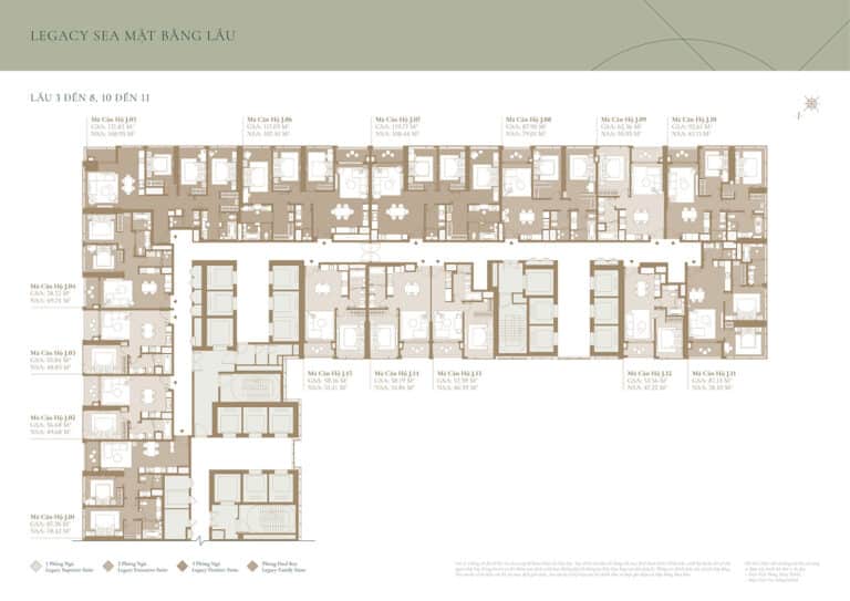 Mặt bằng căn hộ Tòa Sea Grand Marina Saigon layout chi tiết nhất
