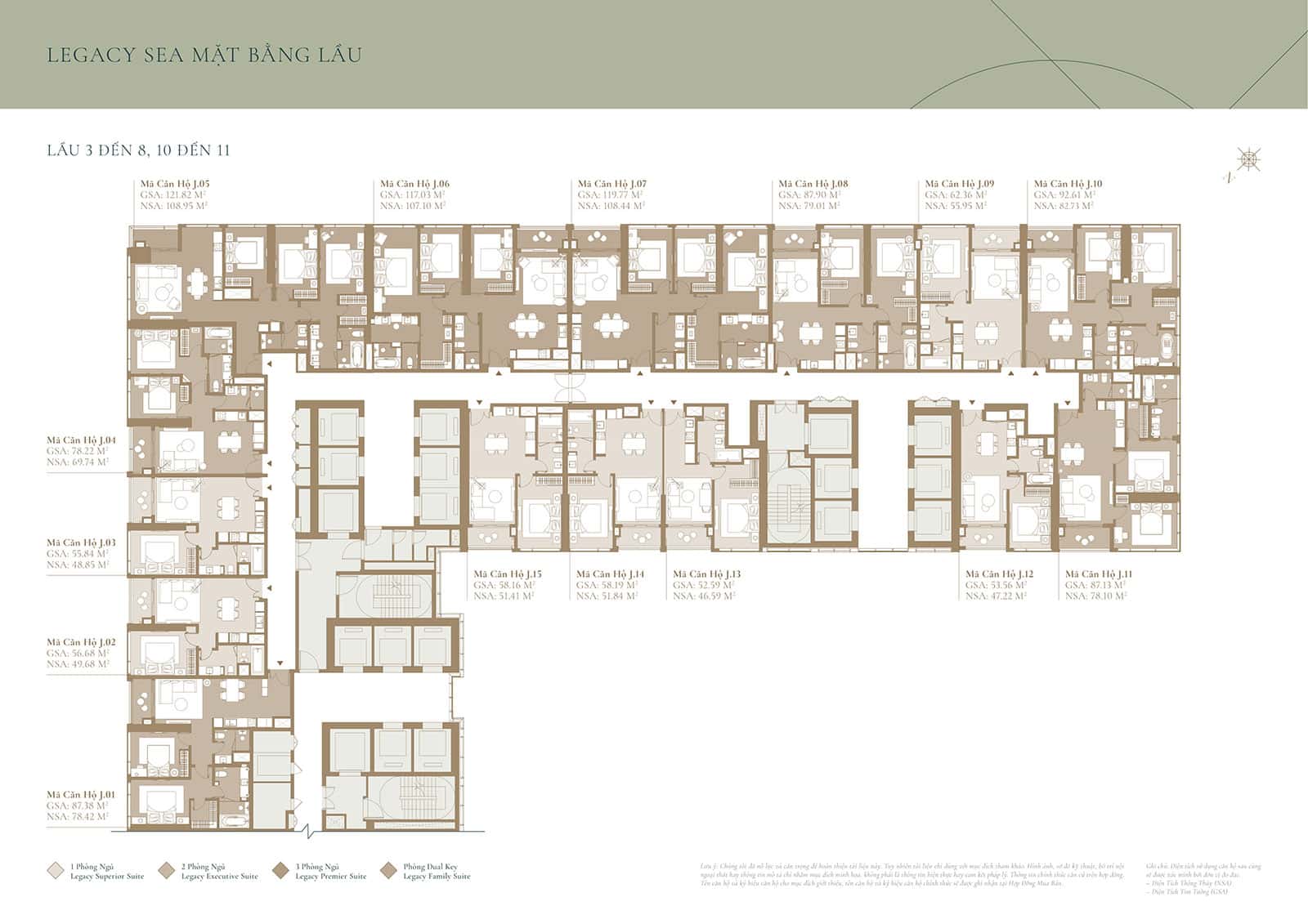 Mặt bằng căn hộ Grand Marina Saigon và thiết kế từng tòa