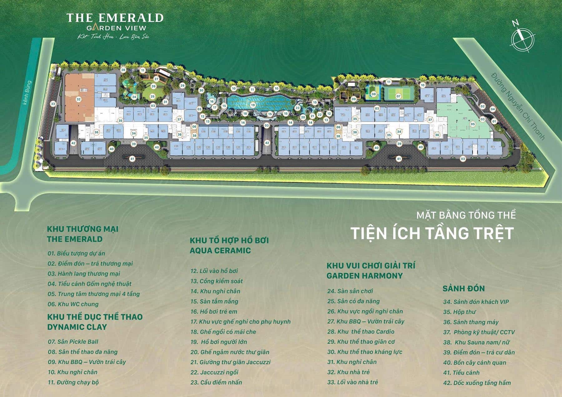 Mặt bằng căn hộ The Emerald Garden View: Layout và diện tích