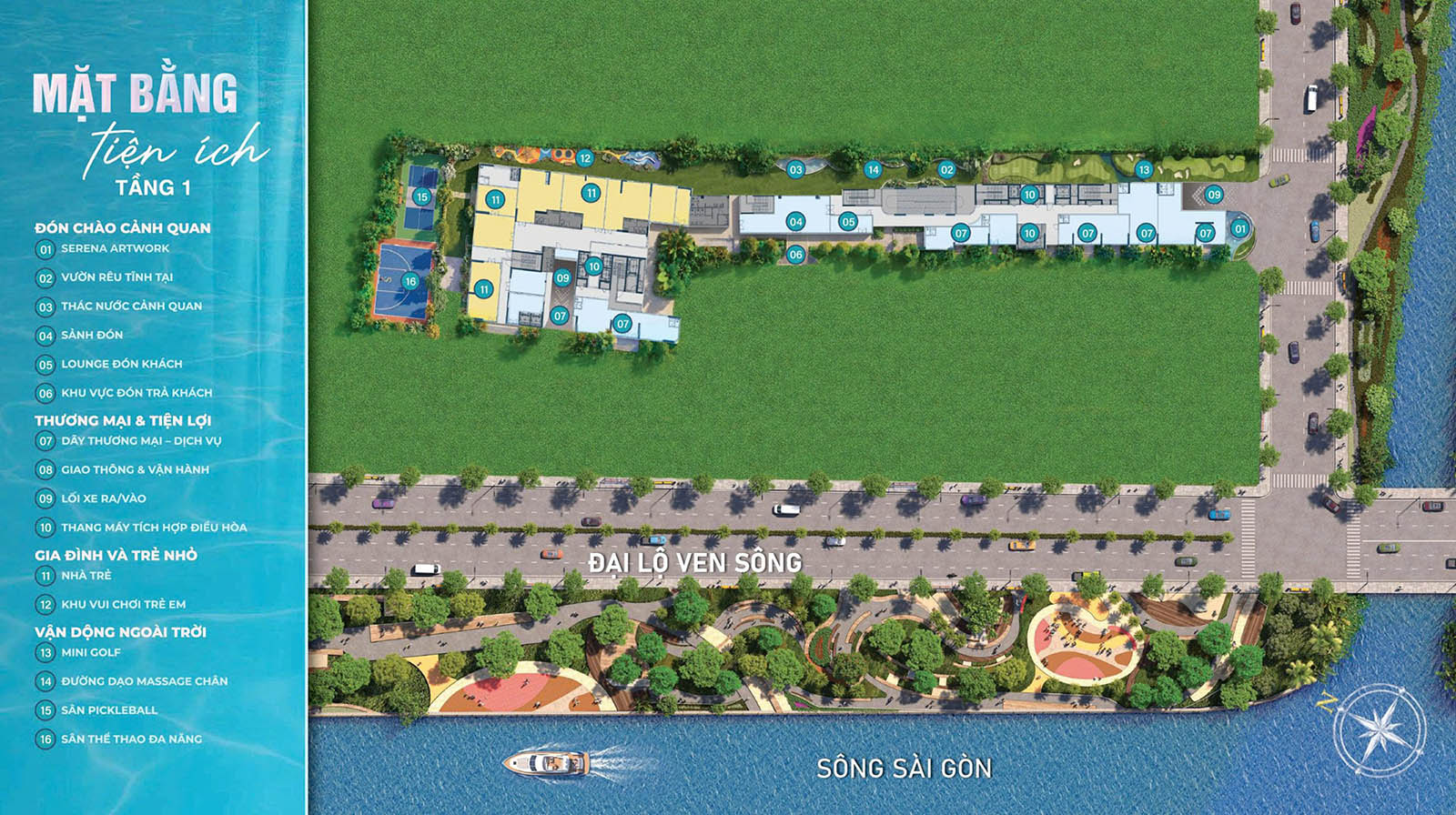 Mặt bằng căn hộ Serena Riverside – Thiết kế tối ưu không gian sống
