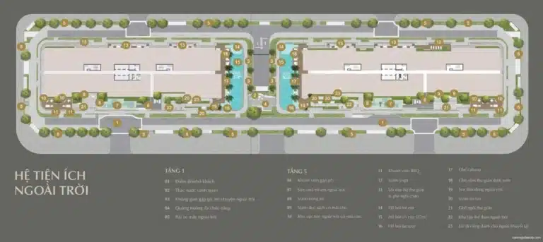 Mặt bằng căn hộ Lumiere Midtown: Layout và diện tích từng căn