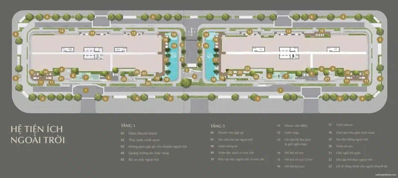 Mặt bằng căn hộ Lumiere Midtown: Layout và diện tích từng căn