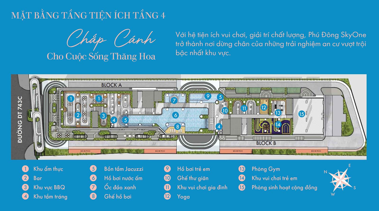 Mặt bằng căn hộ Phú Đông SkyOne: Layout, diện tích chi tiết