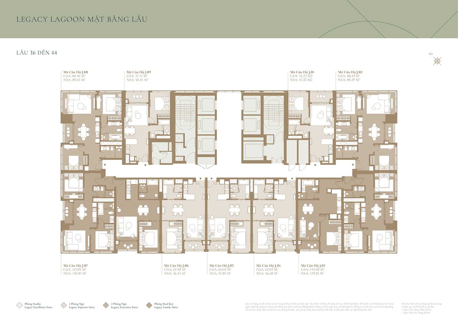 Mặt bằng căn hộ tòa Lagoon Grand Marina Saigon: Diện tích, layout