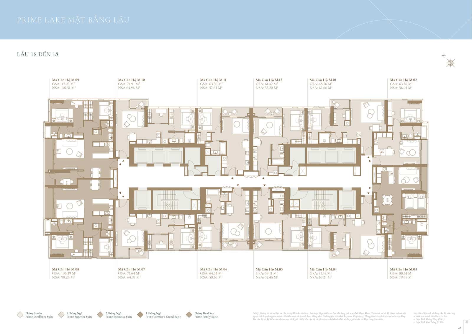 Mặt bằng căn hộ Tòa Lake Grand Marina Saigon chi tiết