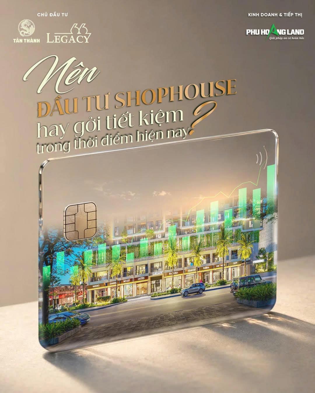 Shophouse Legacy 66: Đầu tư hay gửi tiết kiệm phù hợp hơn?