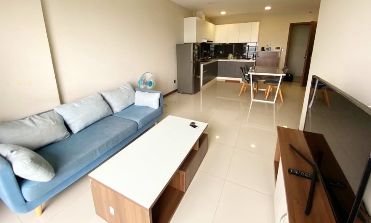 De Capella cho thuê căn hộ 2 phòng ngủ nội thất đầy đủ lầu cao view mát