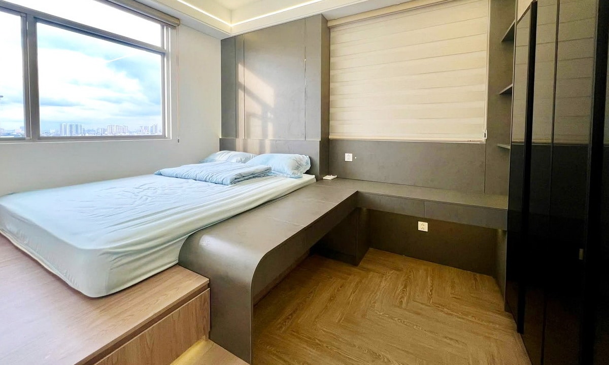 Paris Hoàng Kim cho thuê căn hộ 2 phòng ngủ nhà đẹp lầu cao view L81