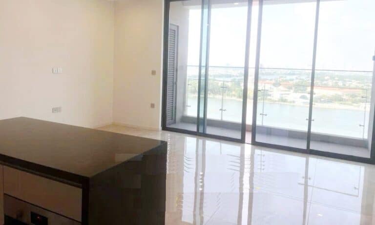 Thảo Điền Green cho thuê căn hộ 2 phòng ngủ nhà trống lầu cao view sông
