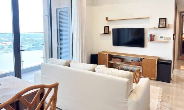 Thảo Điền Green cho thuê 2 phòng ngủ full nội thất lầu cao view sông đẹp