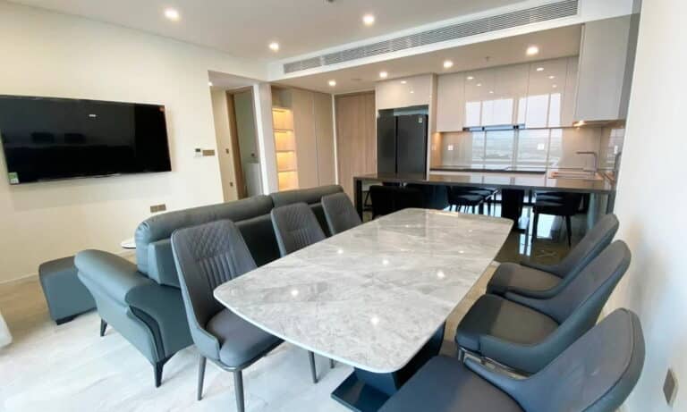 Thảo Điền Green bán căn 2 phòng ngủ 85m2 đủ nội thất lầu cao view sông