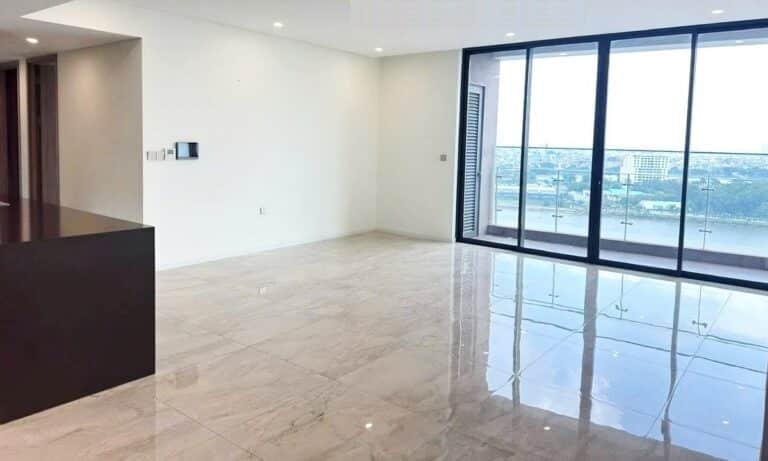 Thảo Điền Green cho thuê căn hộ 3 phòng ngủ nhà trống lầu cao view sông