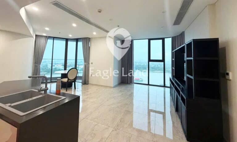 Thảo Điền Green cho thuê căn hộ 3 phòng ngủ nội thất cơ bản view sông