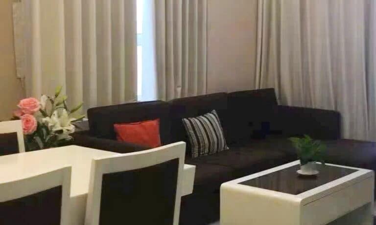 Tropic Garden bán 2 phòng ngủ 82m2 có sân vườn nội thất lầu cao view sông