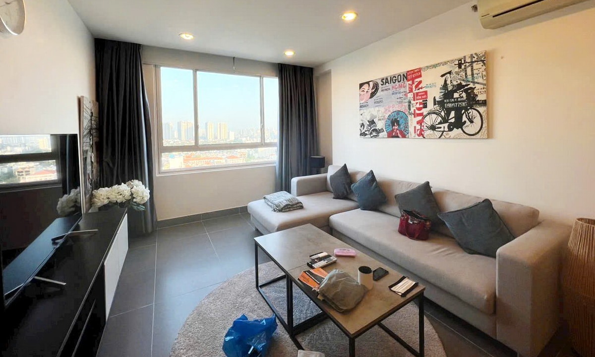 Tropic Garden bán căn hộ 2 phòng ngủ 88m2 đủ nội thất lầu cao view thoáng