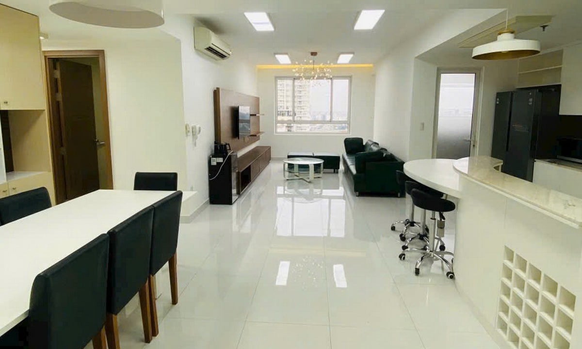 Tropic Garden cho thuê căn hộ 3 phòng ngủ đầy đủ nội thất lầu cao thoáng