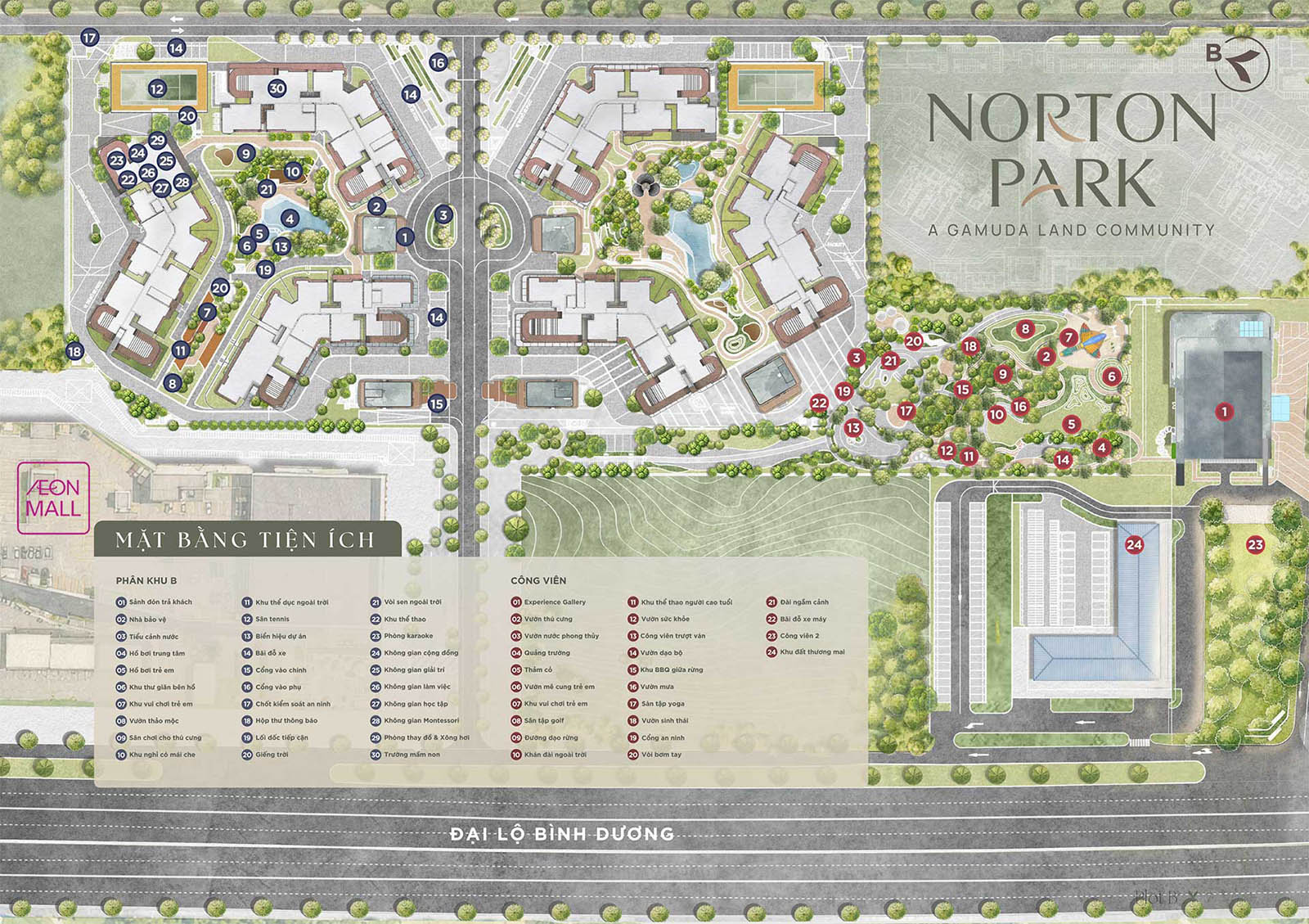 Mặt bằng căn hộ Norton Park: Diện tích, Layout mới nhất