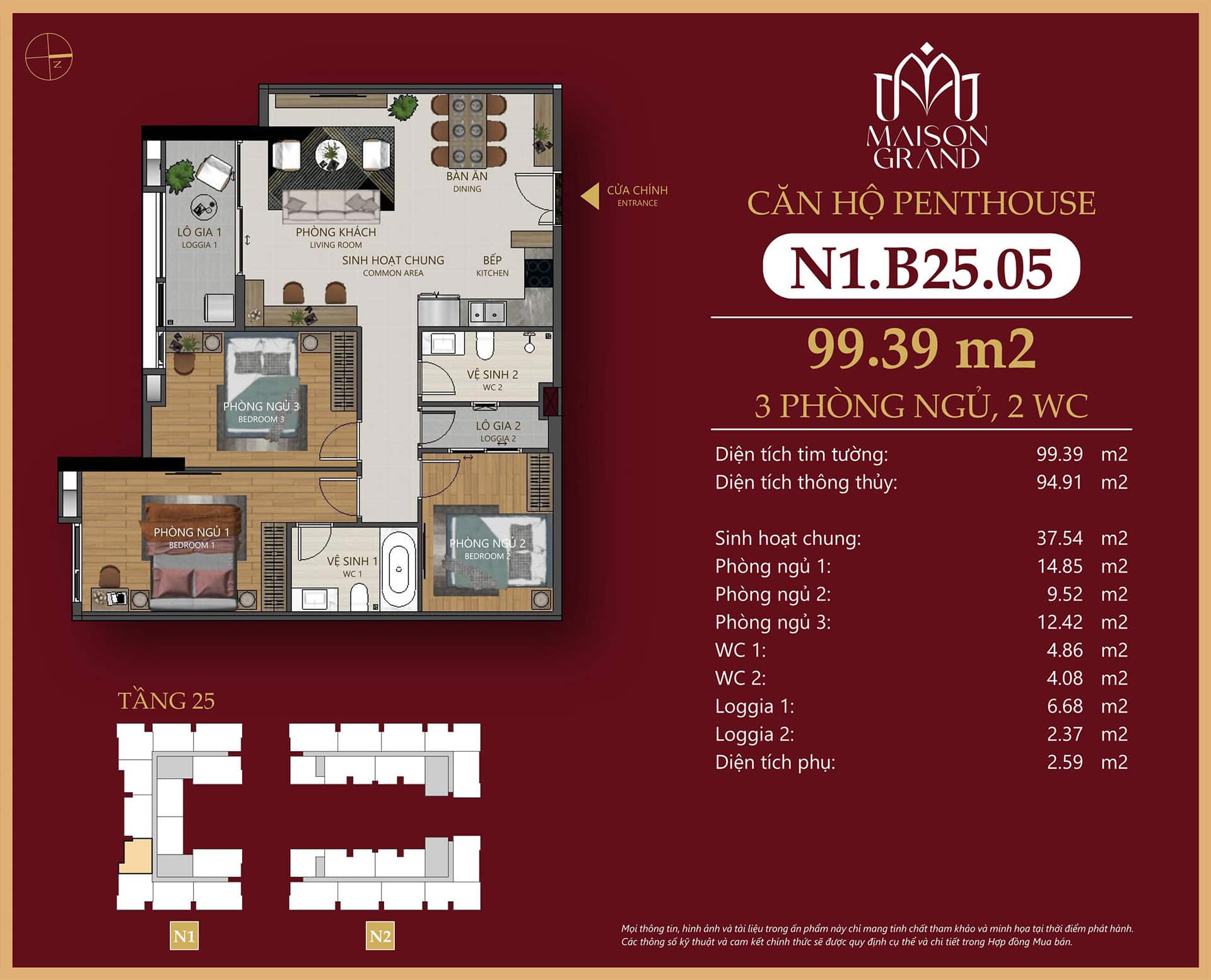 Penthouse Maison Grand – Không gian sống cao cấp giữa đô thị cảng