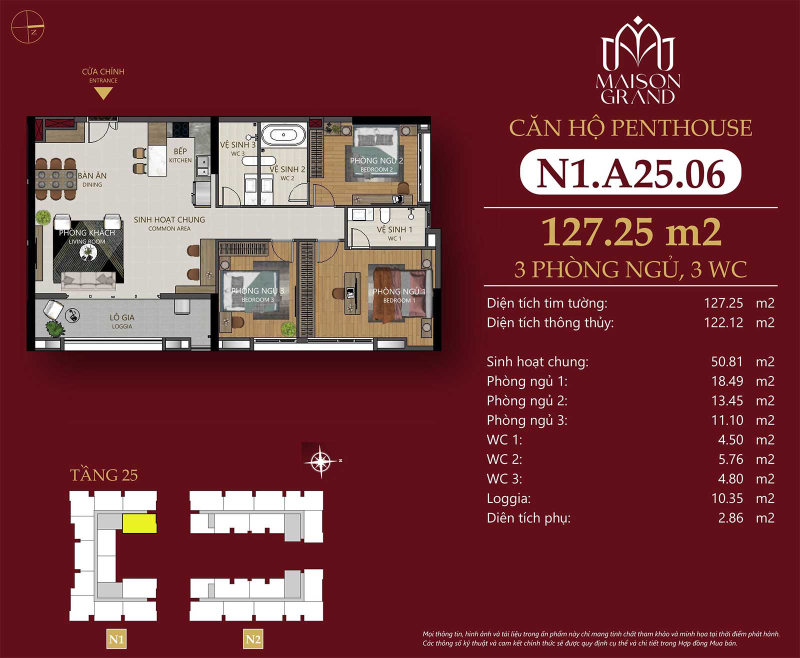Penthouse Maison Grand – Không gian sống cao cấp giữa đô thị cảng